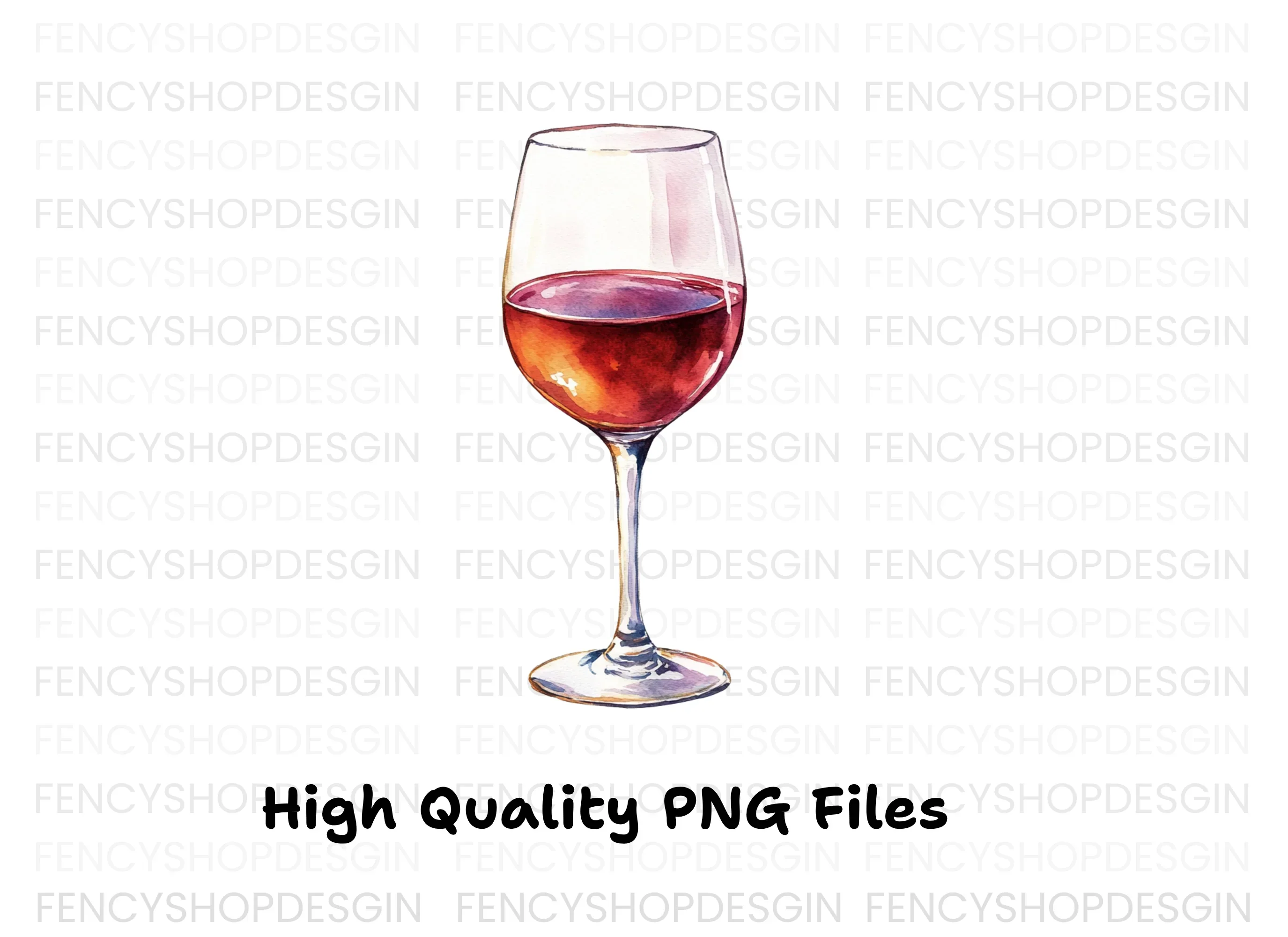 Wine Glasses Clipart Bundle - Image 2