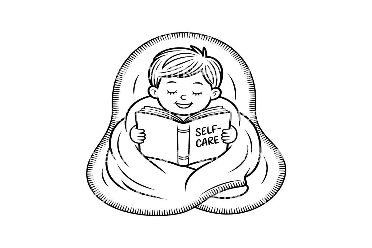 Winter Boy with Mask Coloring Books - Image 3
