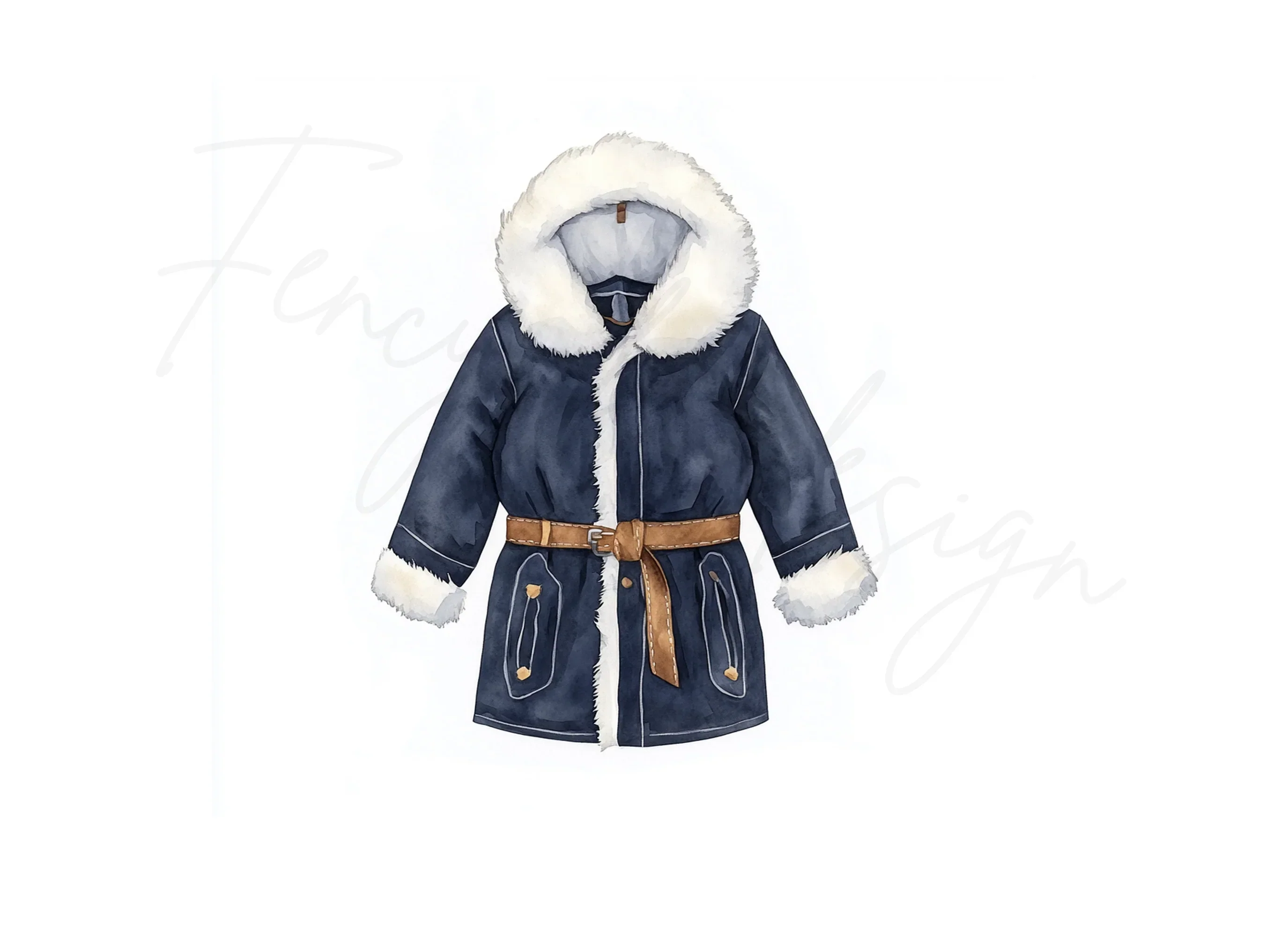 Winter Coat Clipart Bundle - Image 3