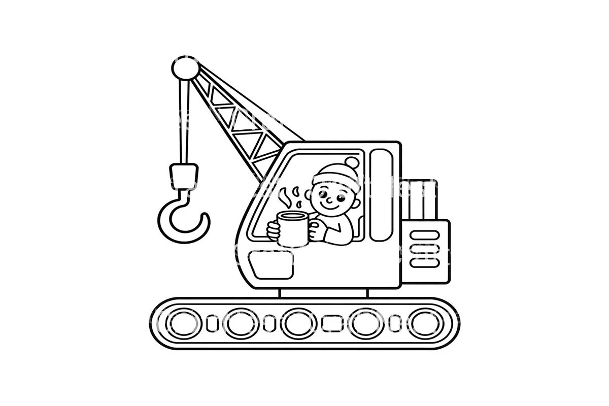 Winter Drink Construction Coloring Books - Image 3