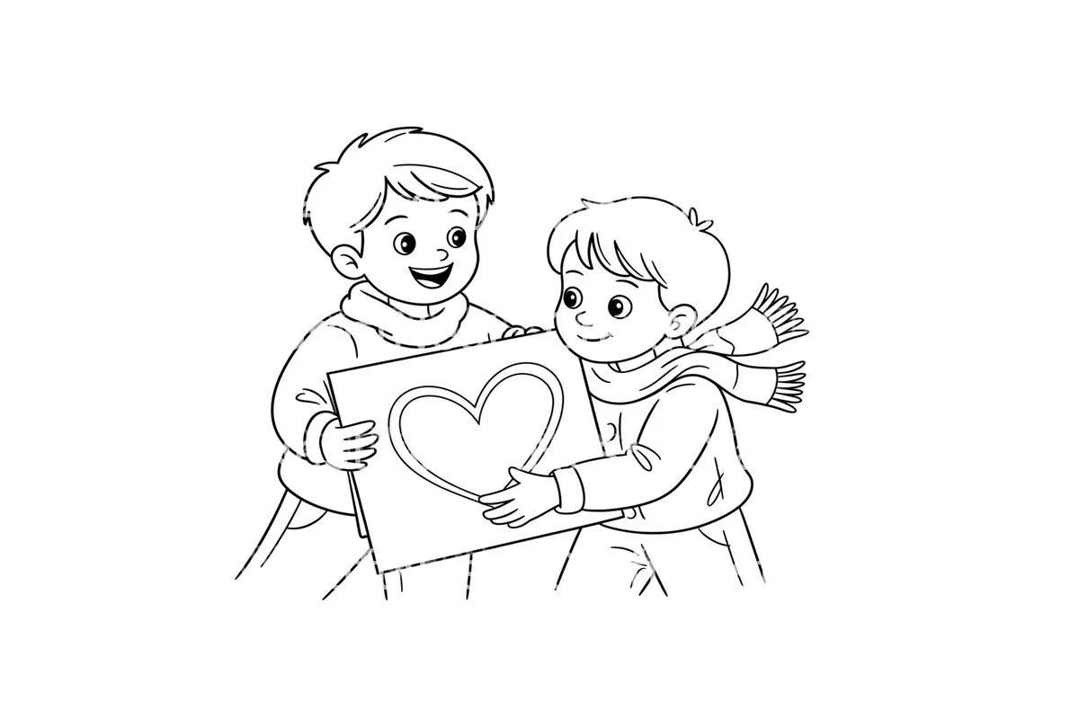 Winter Holiday Kids Coloring Books - Image 2