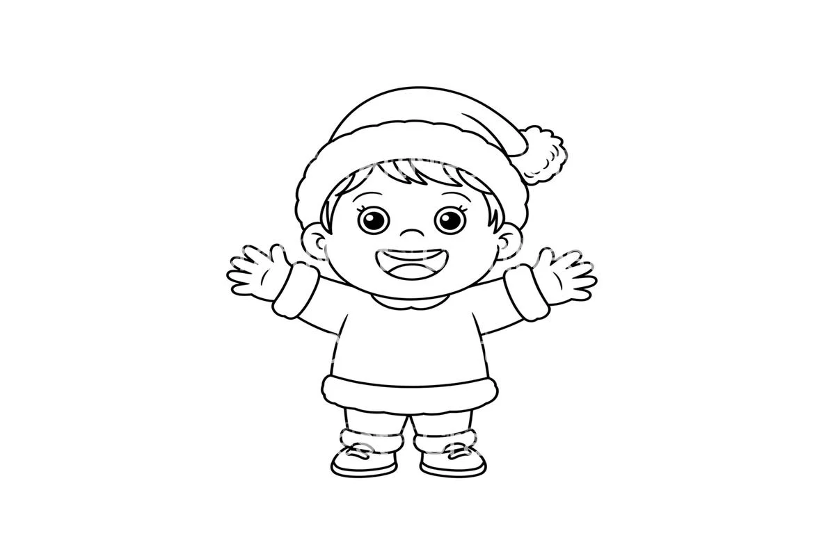 Winter Holiday Kids Coloring Books - Image 4