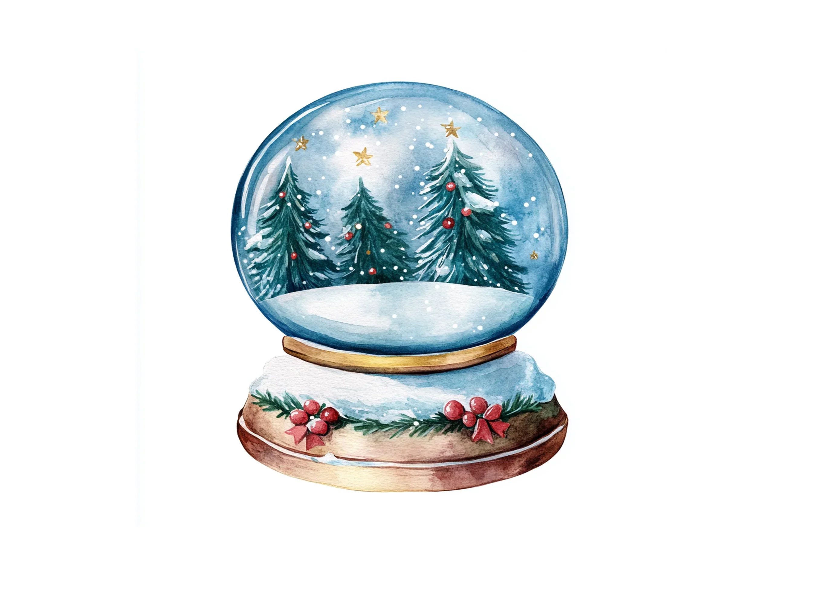 Winter Snow Globe Clipart Bundle - Image 2