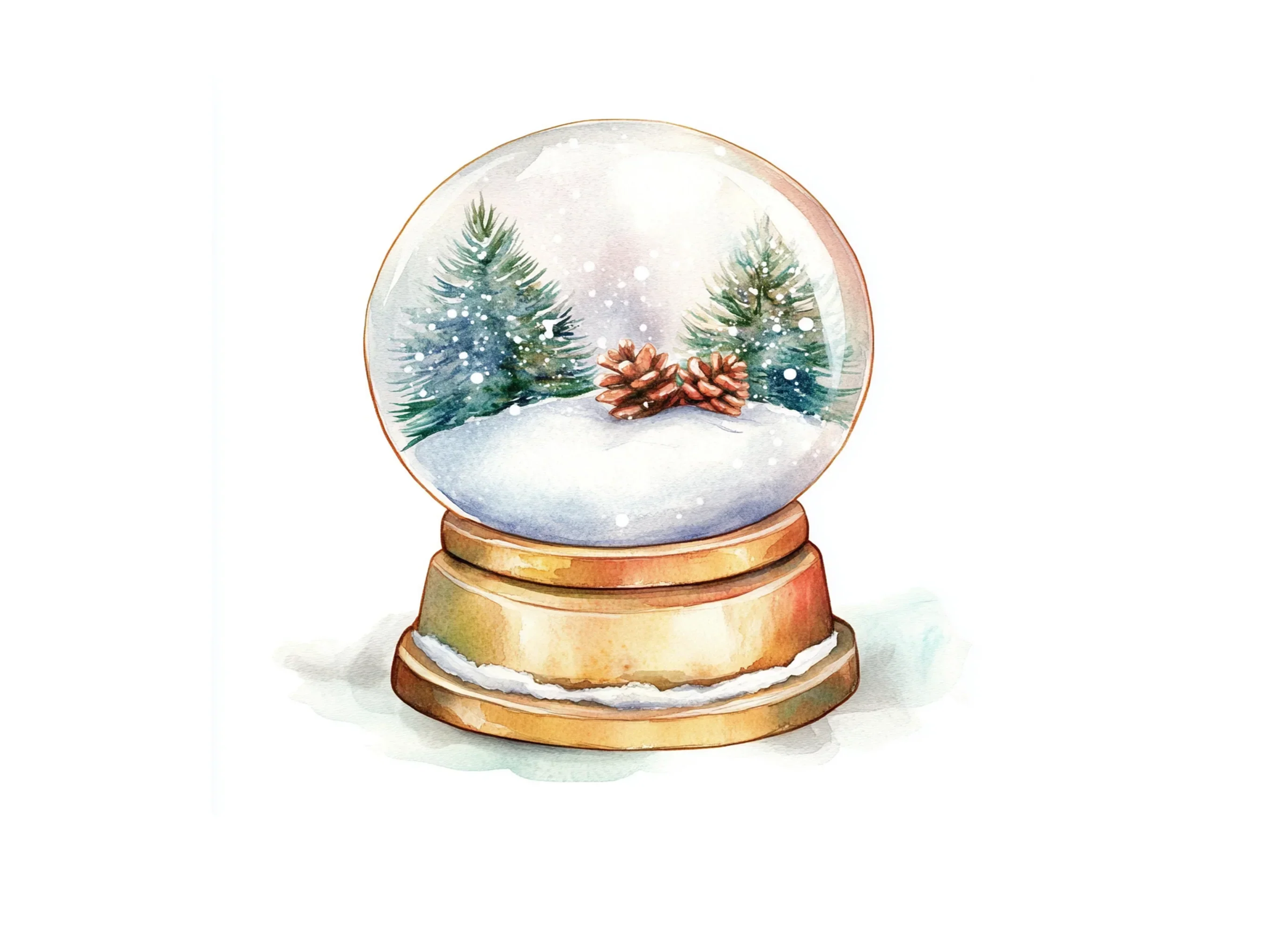 Winter Snow Globe Clipart Bundle - Image 3