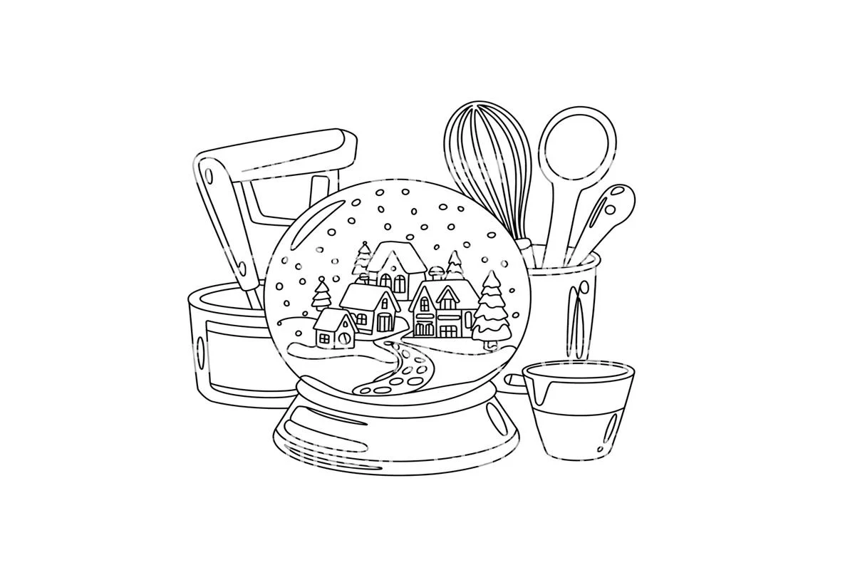 Winter Snow Globe Coloring Books - Image 2