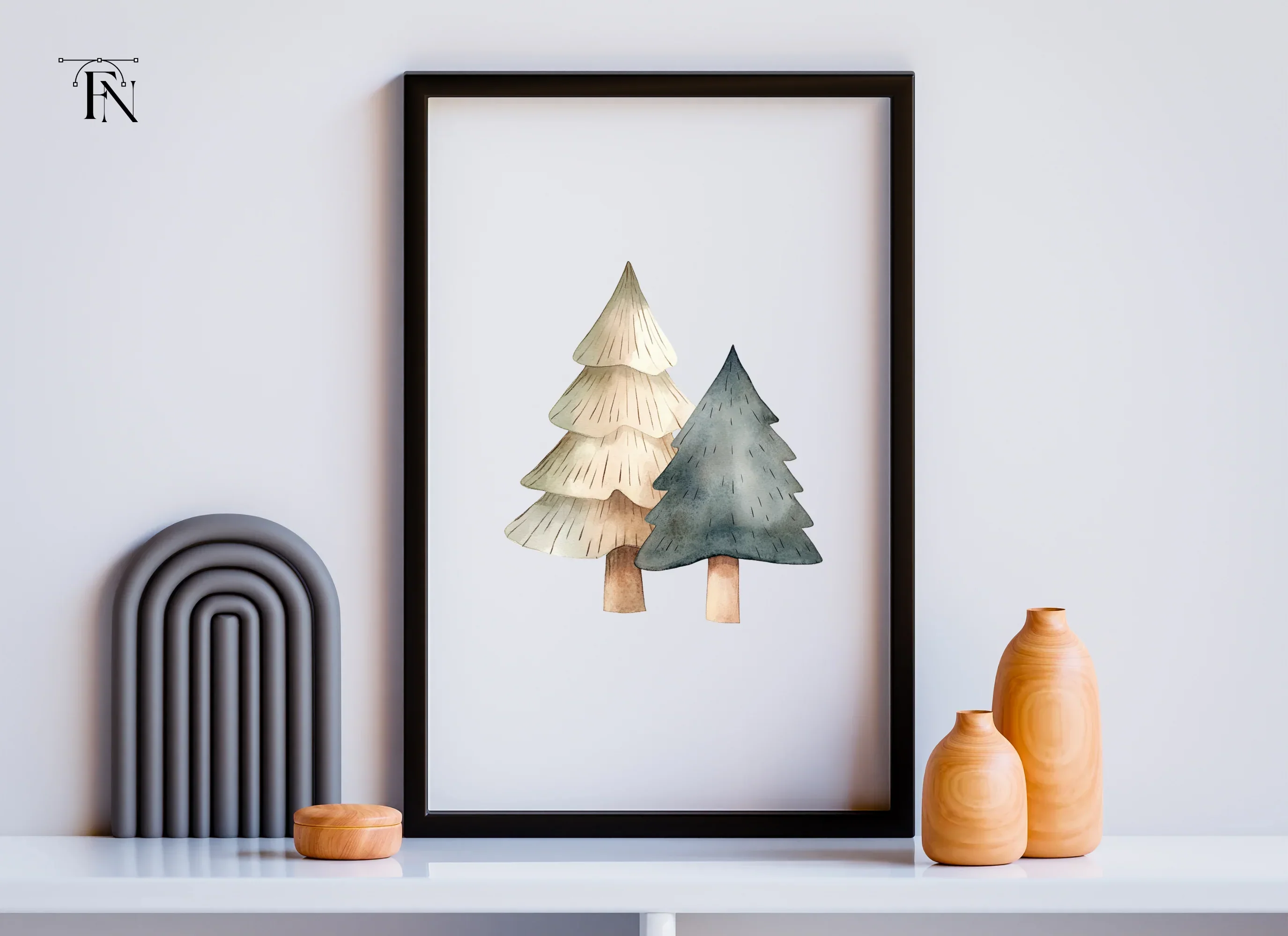 Winter Tree Clipart Bundle - Image 6