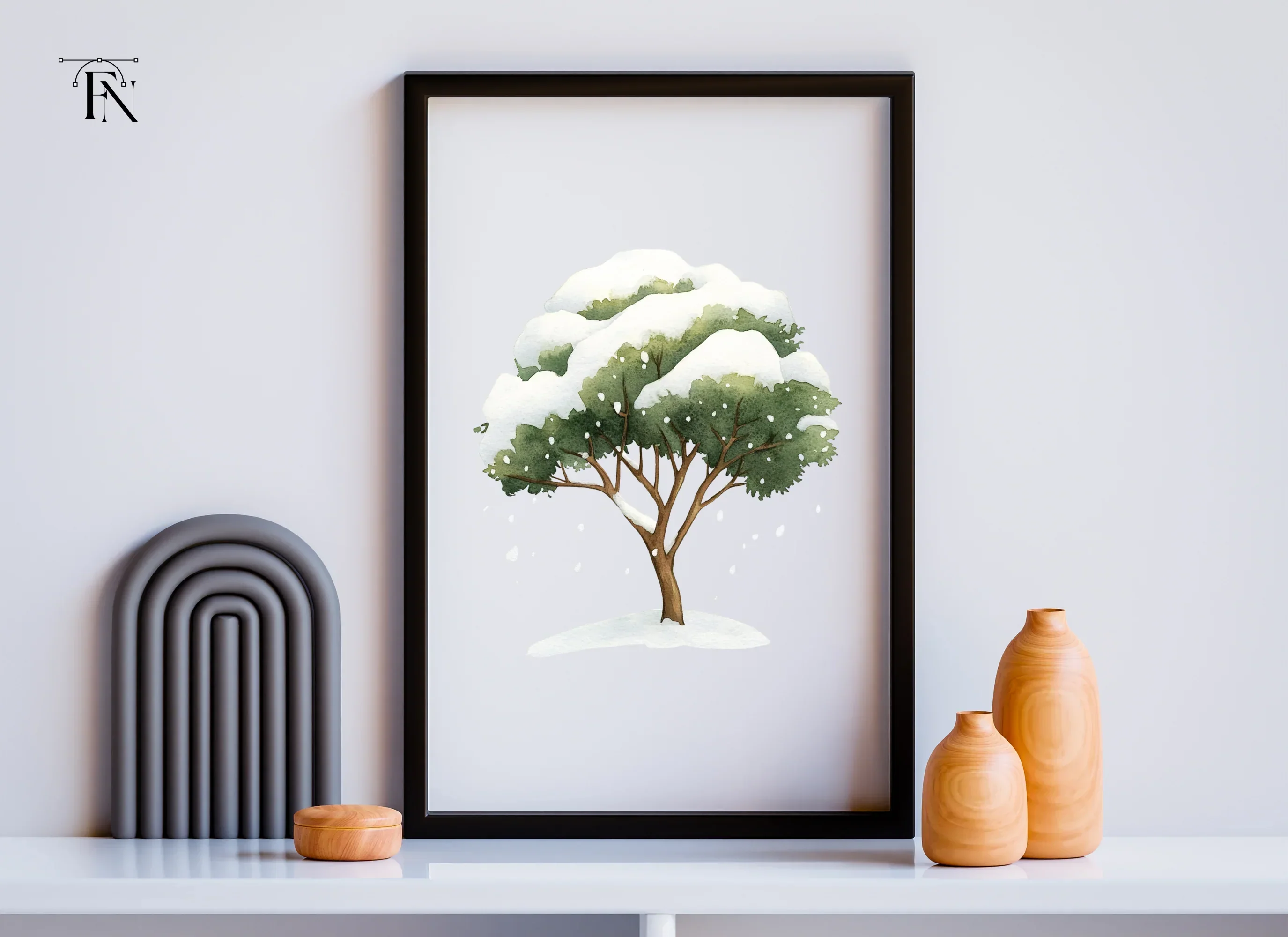 Winter Trees Clipart Bundle - Image 5