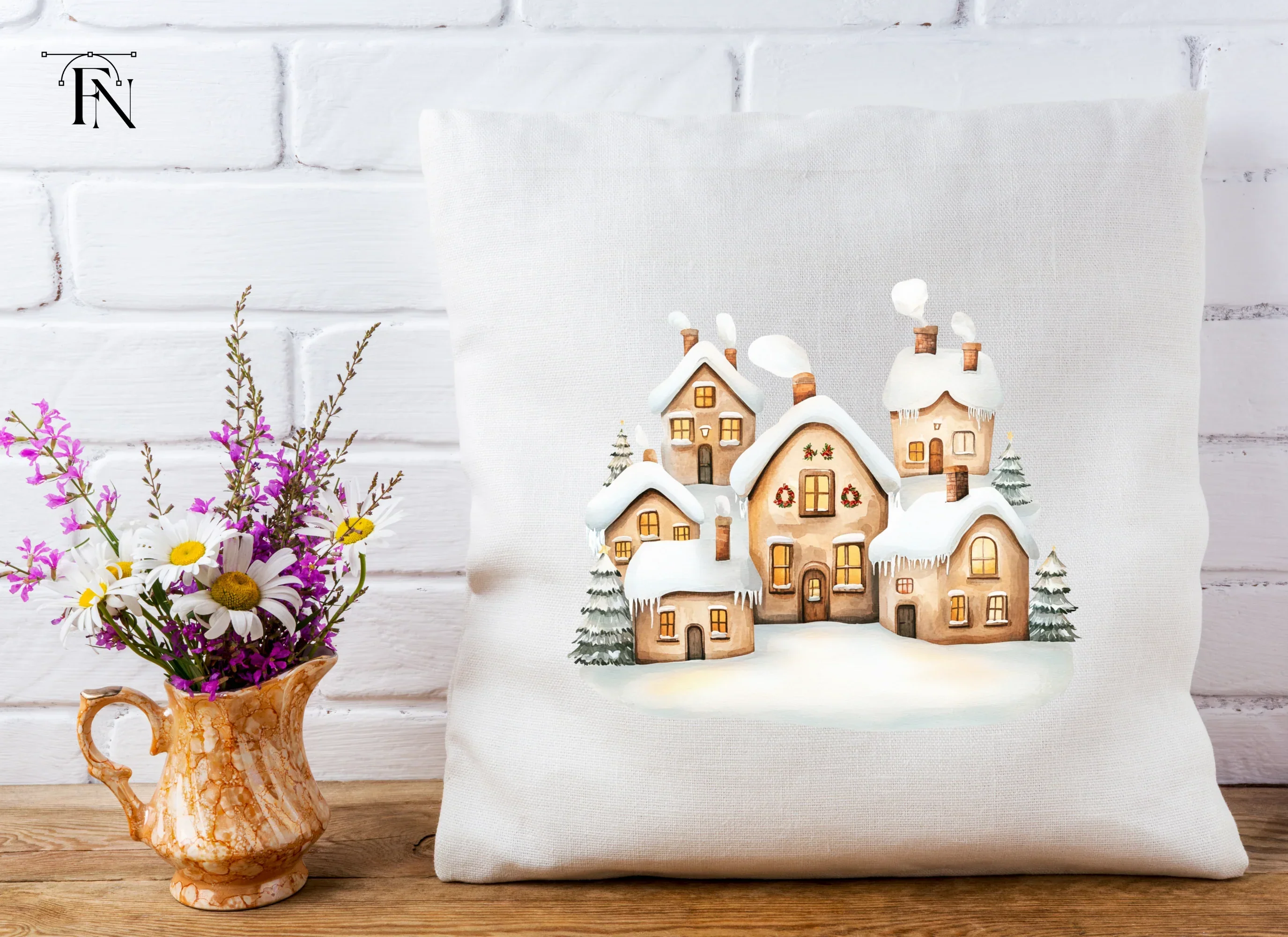 Winter Village Clipart Bundle - Image 4