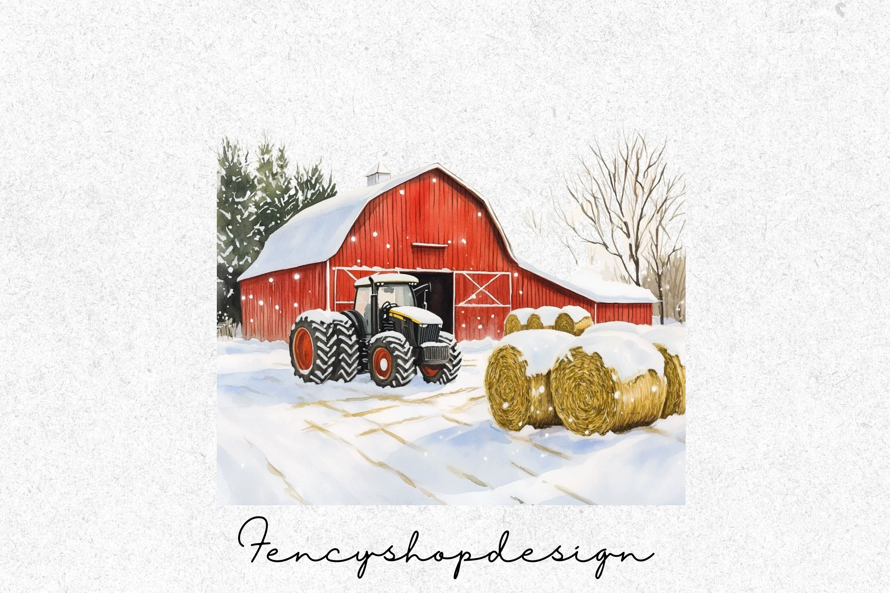 Winter Village Clipart Bundle - Image 6