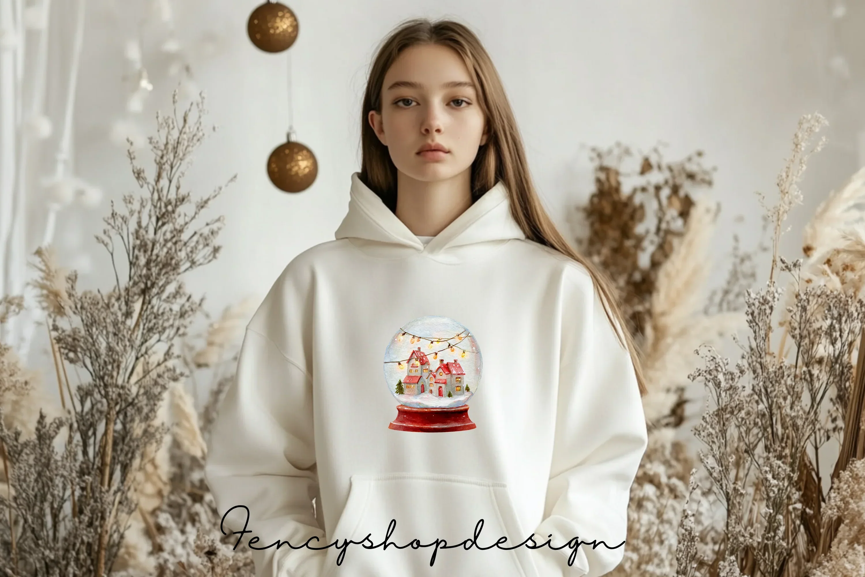 Winter Wonderland Snow Globe Clipart Bundle - Image 6
