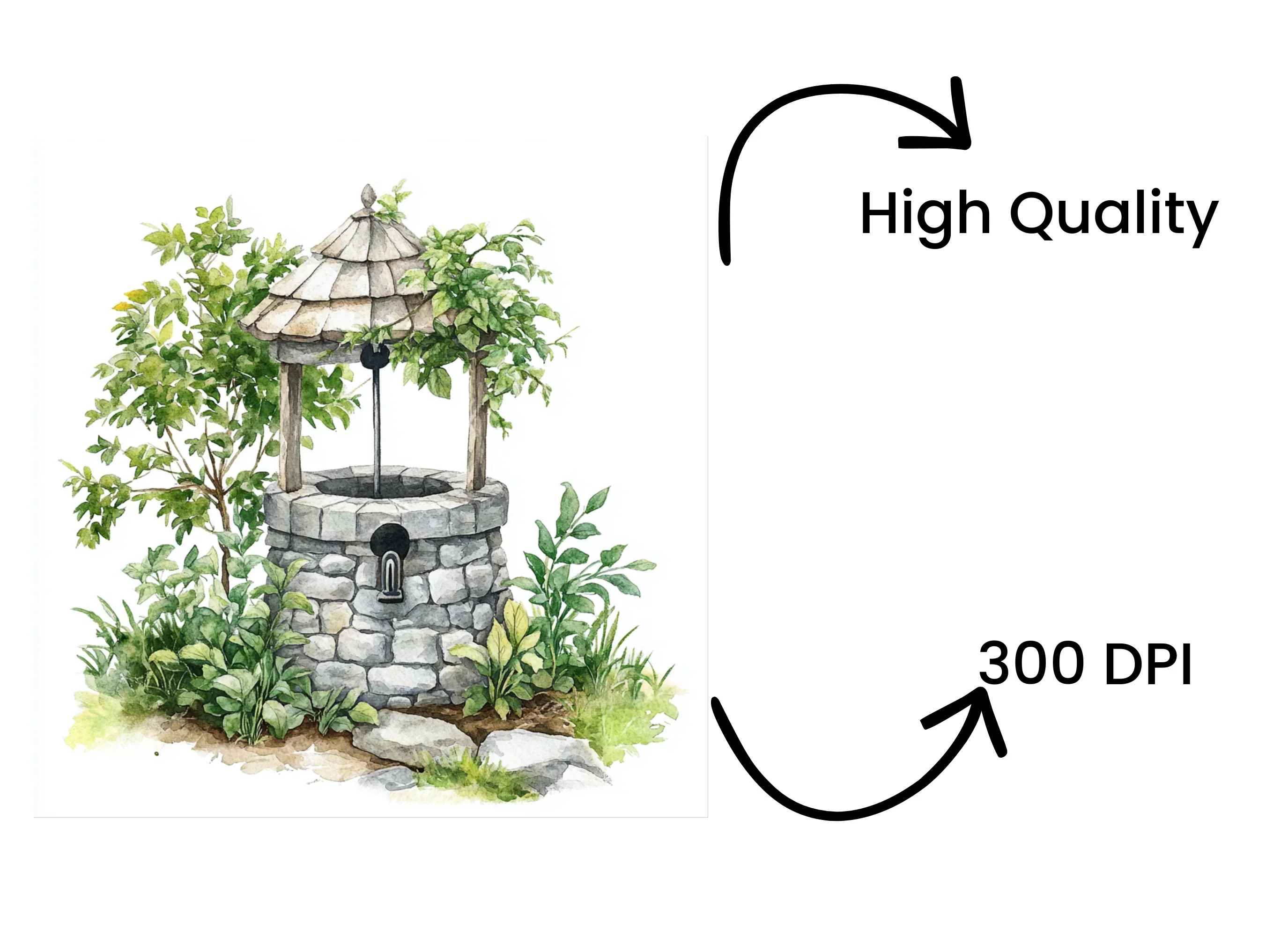 Wishing Wells Clipart Bundle - Image 4