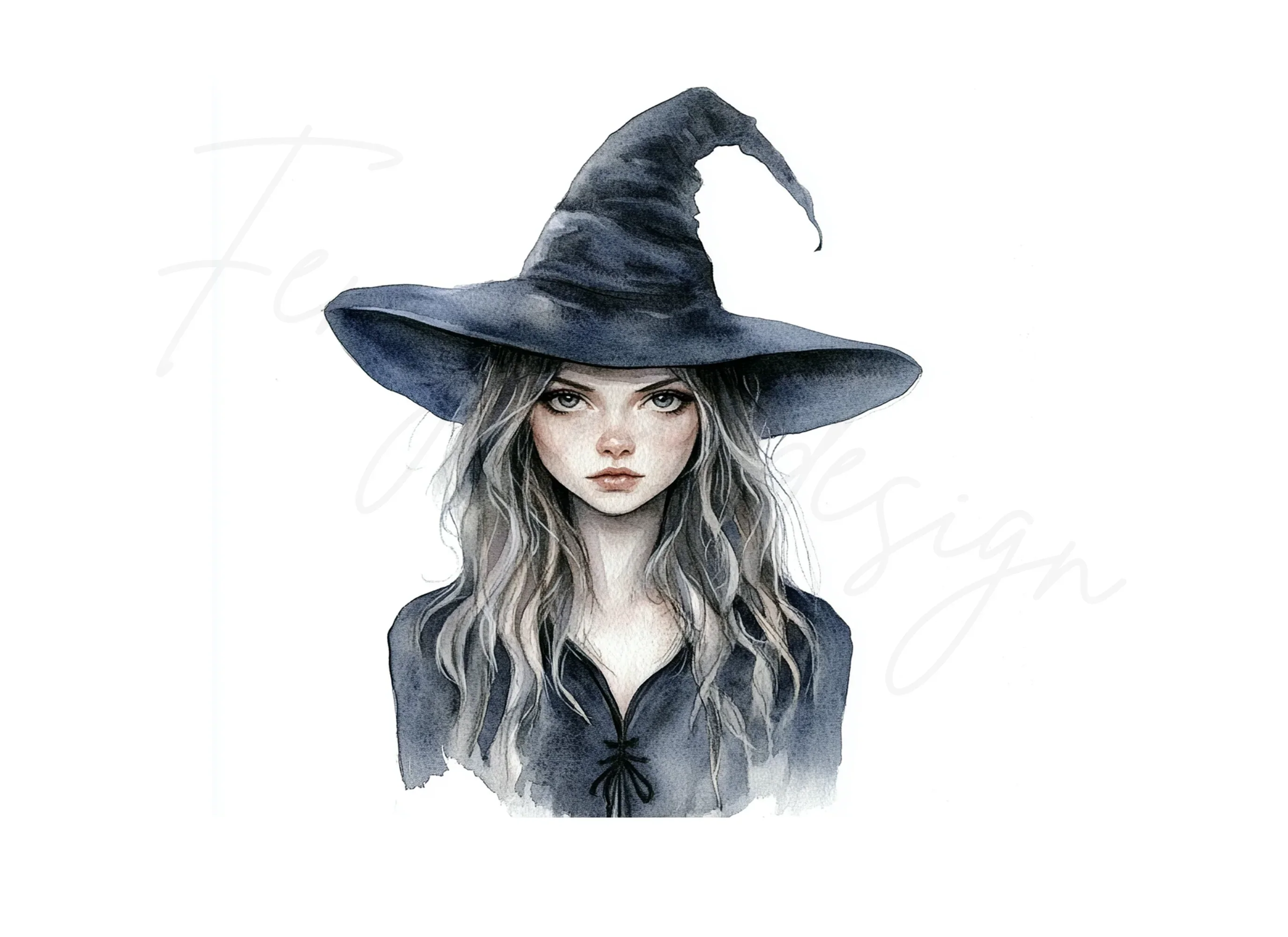 Witch Portrait Clipart Bundle - Image 3