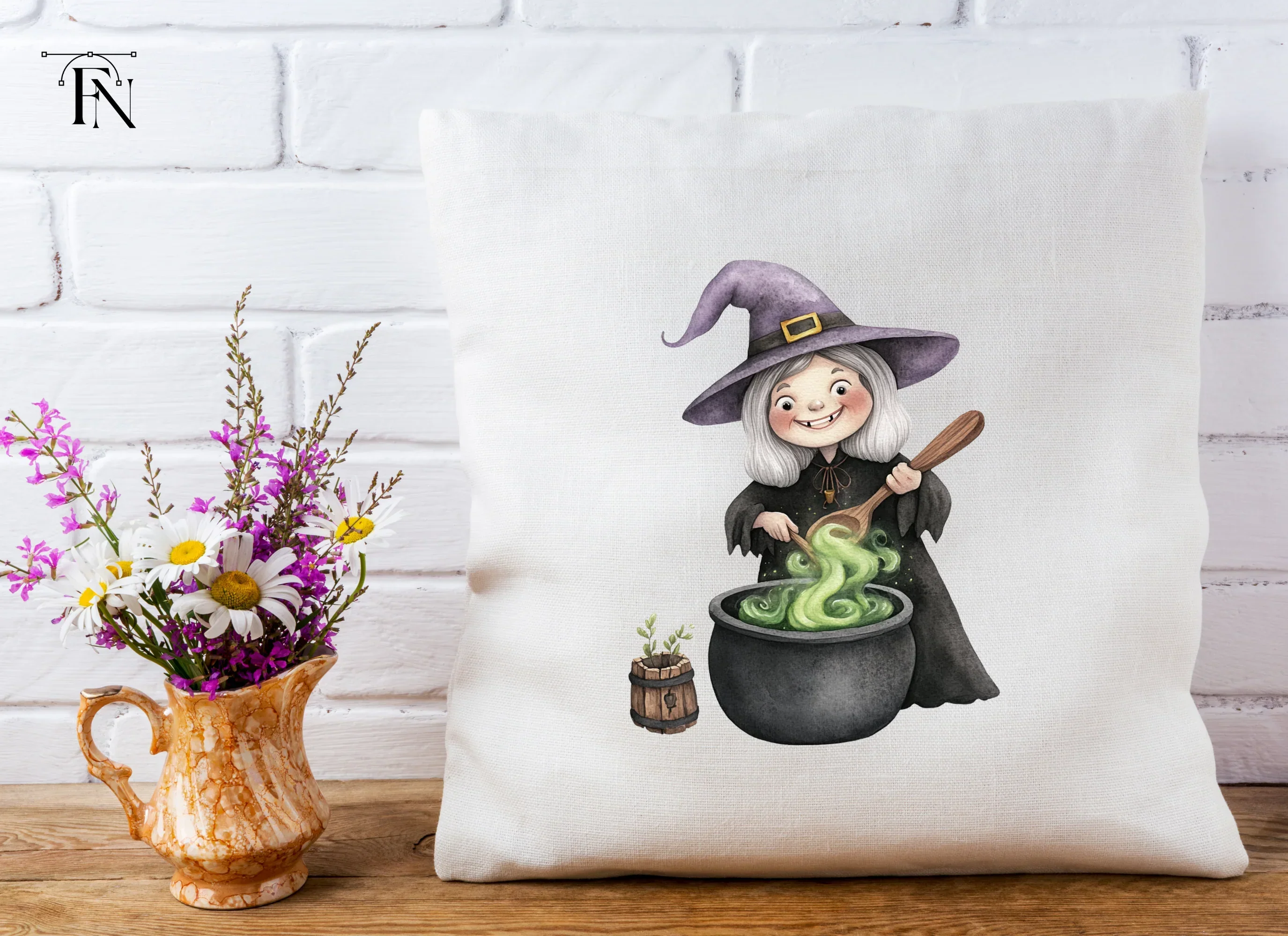 Witches Brewing Potions Clipart Bundle - Image 2