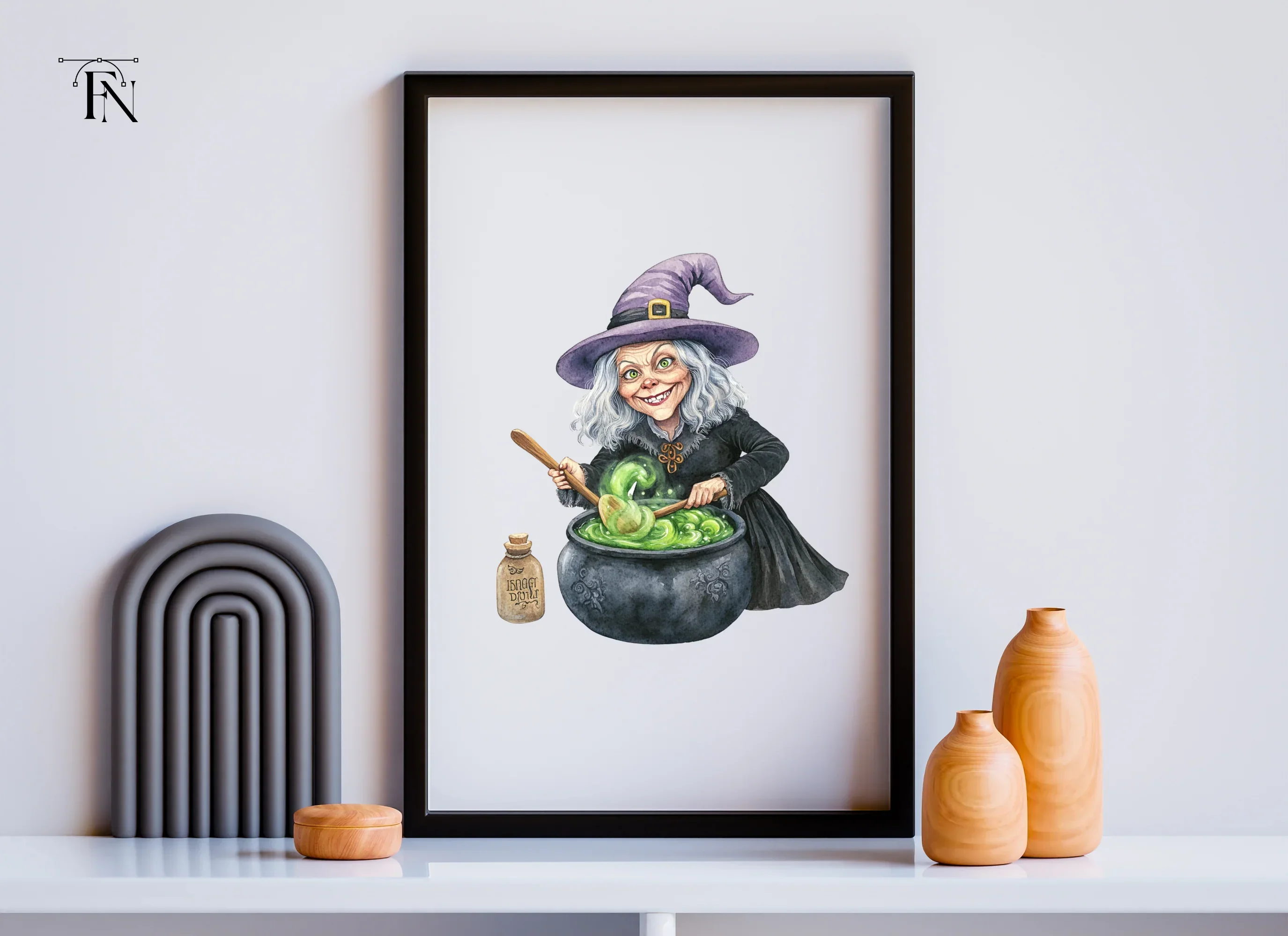 Witches Brewing Potions Clipart Bundle - Image 3