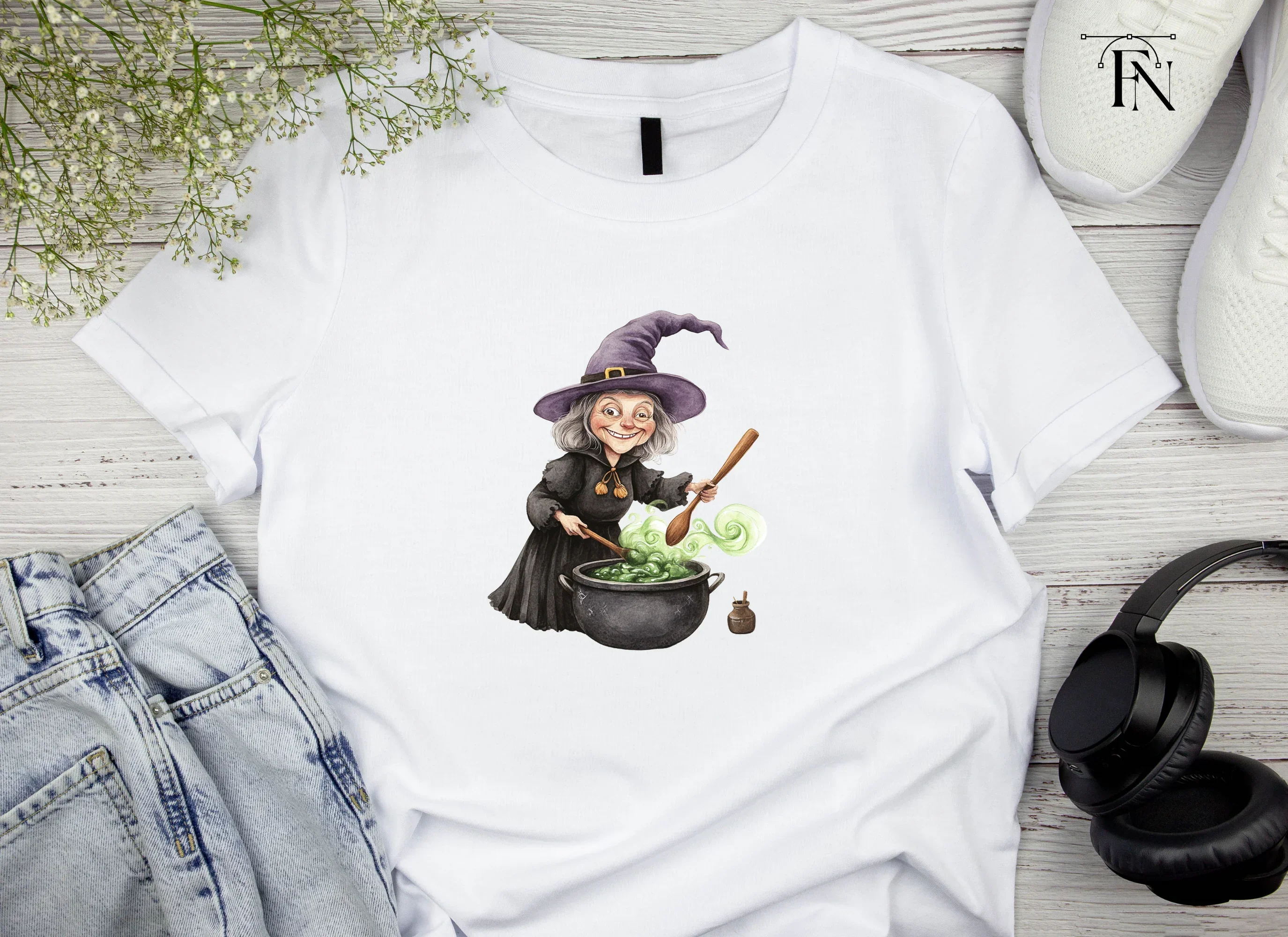 Witches Brewing Potions Clipart Bundle - Image 4