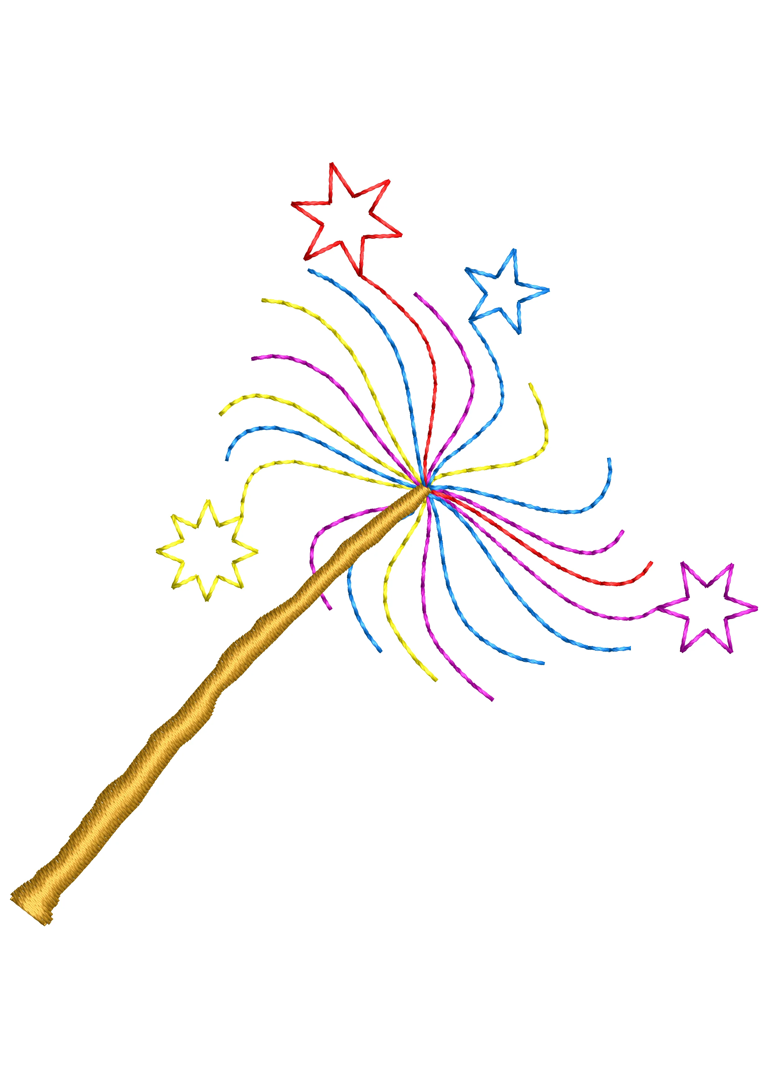 Wiz Embroidery Design