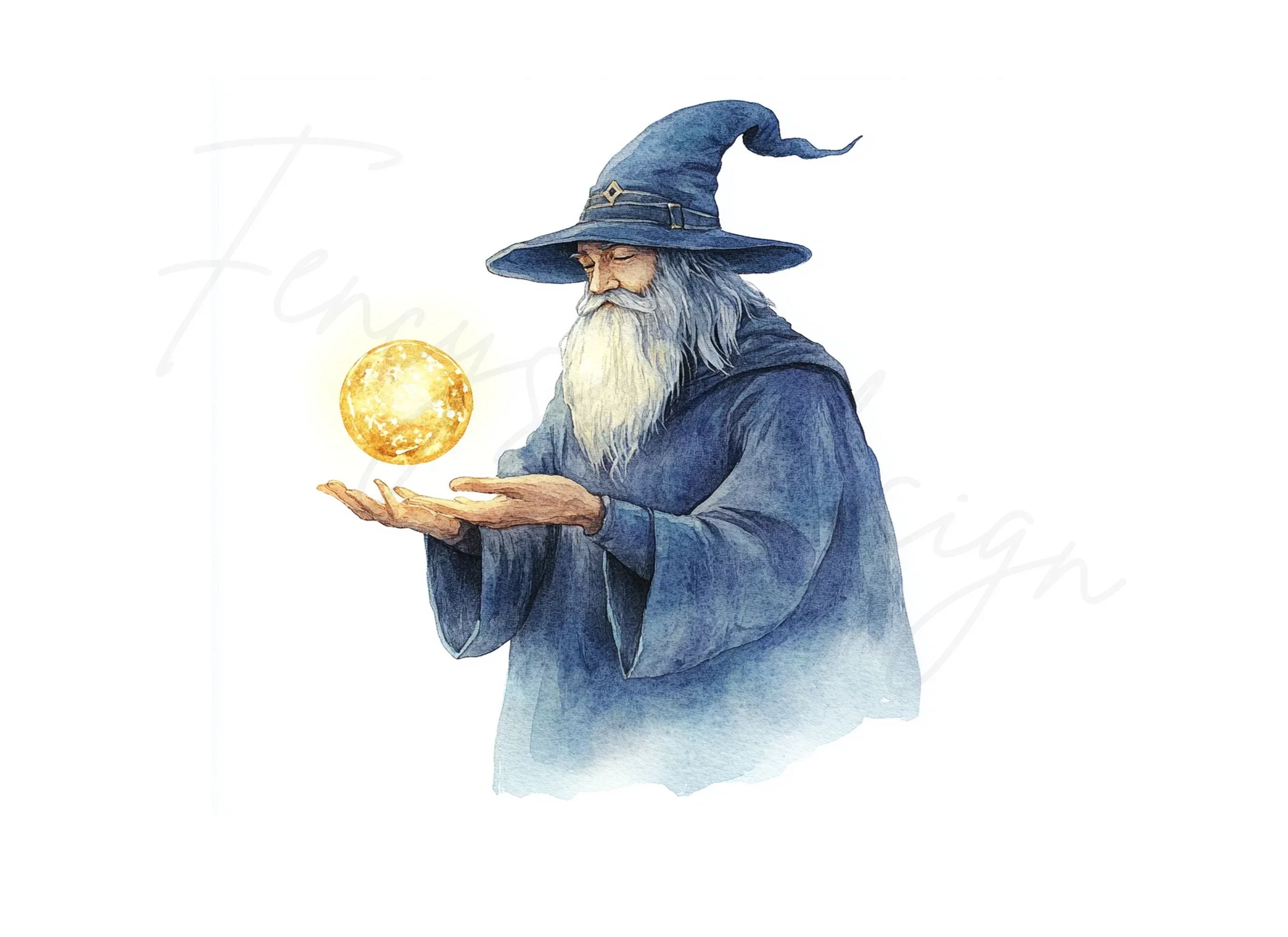 Wizard with Magic Orb Clipart Bundle - Image 2