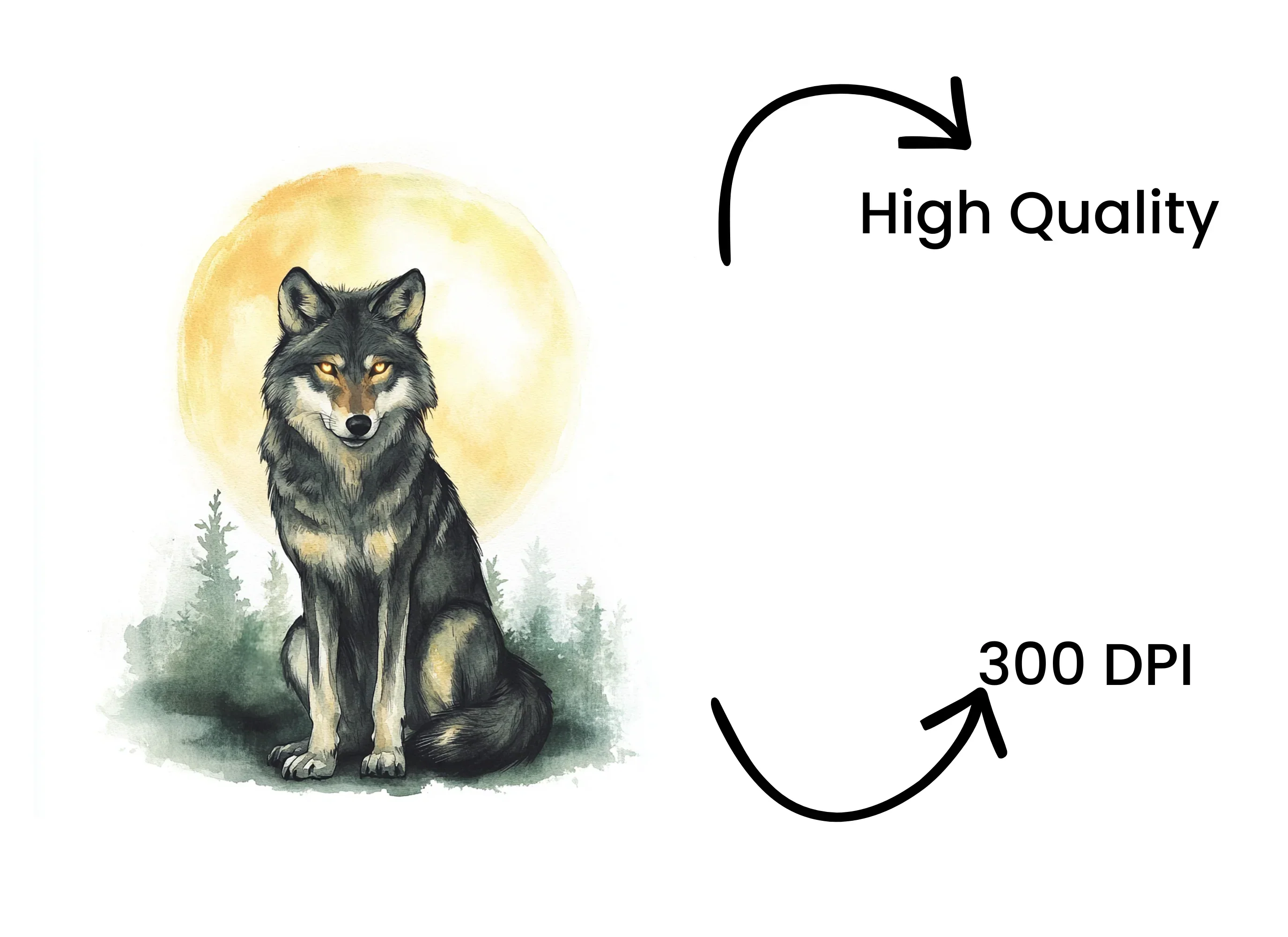 Wolf Clipart Bundle - Image 4