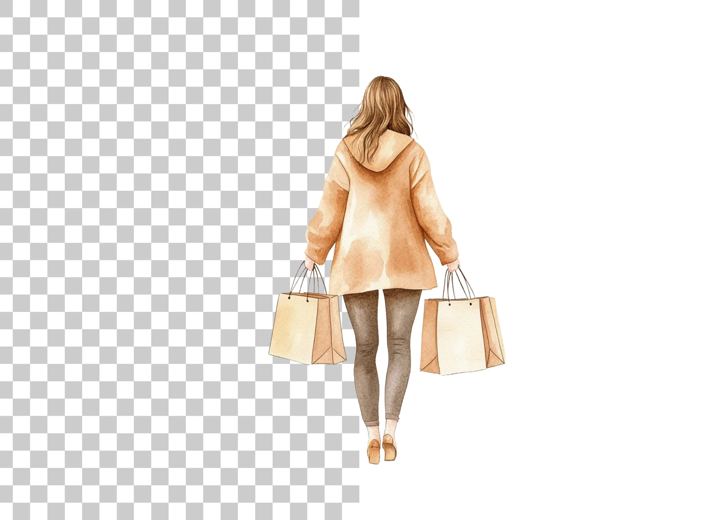 Women's Shopping Clipart Bundle - Image 2
