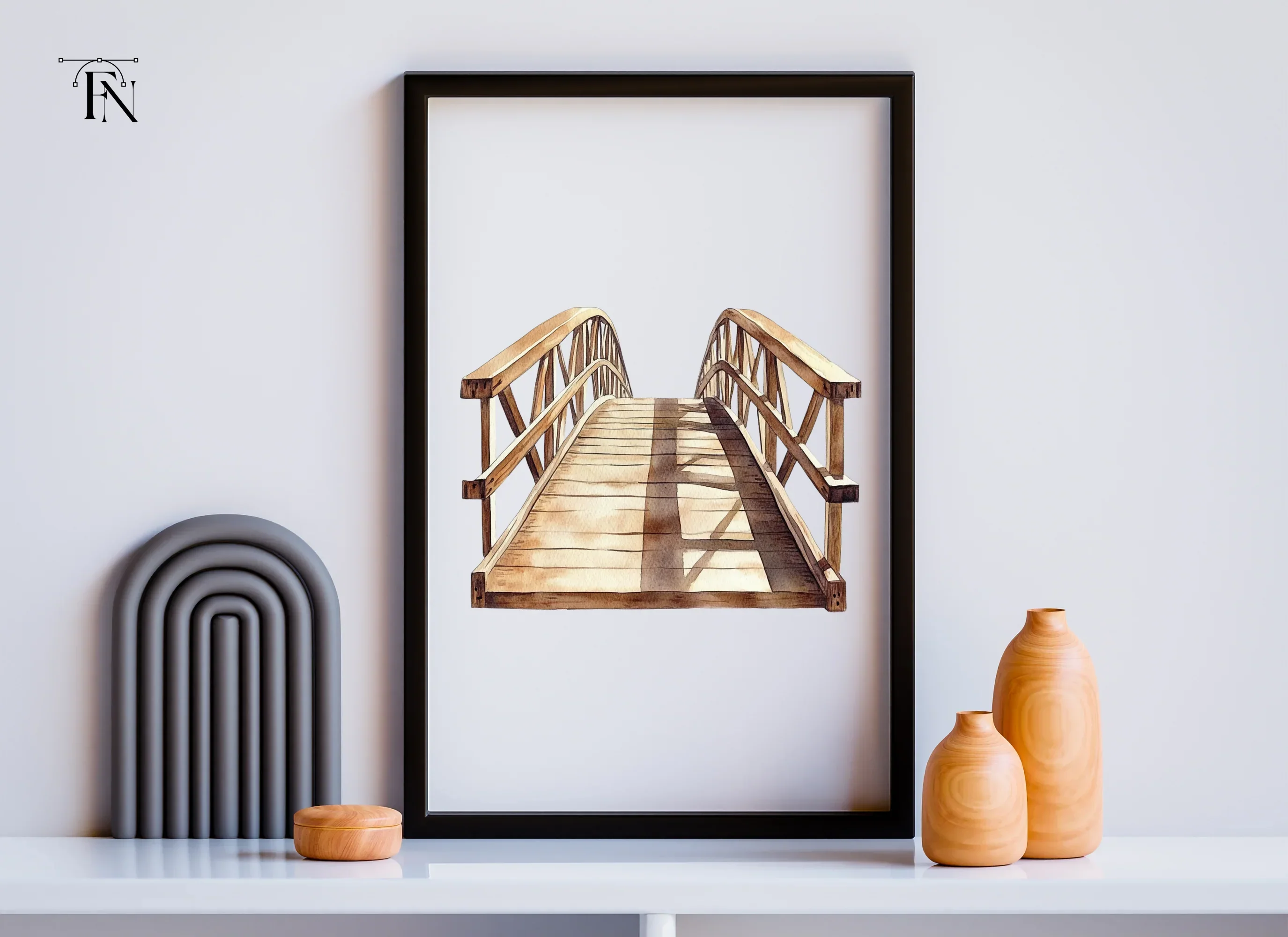 Wooden Bridge Clipart Bundle - Image 6