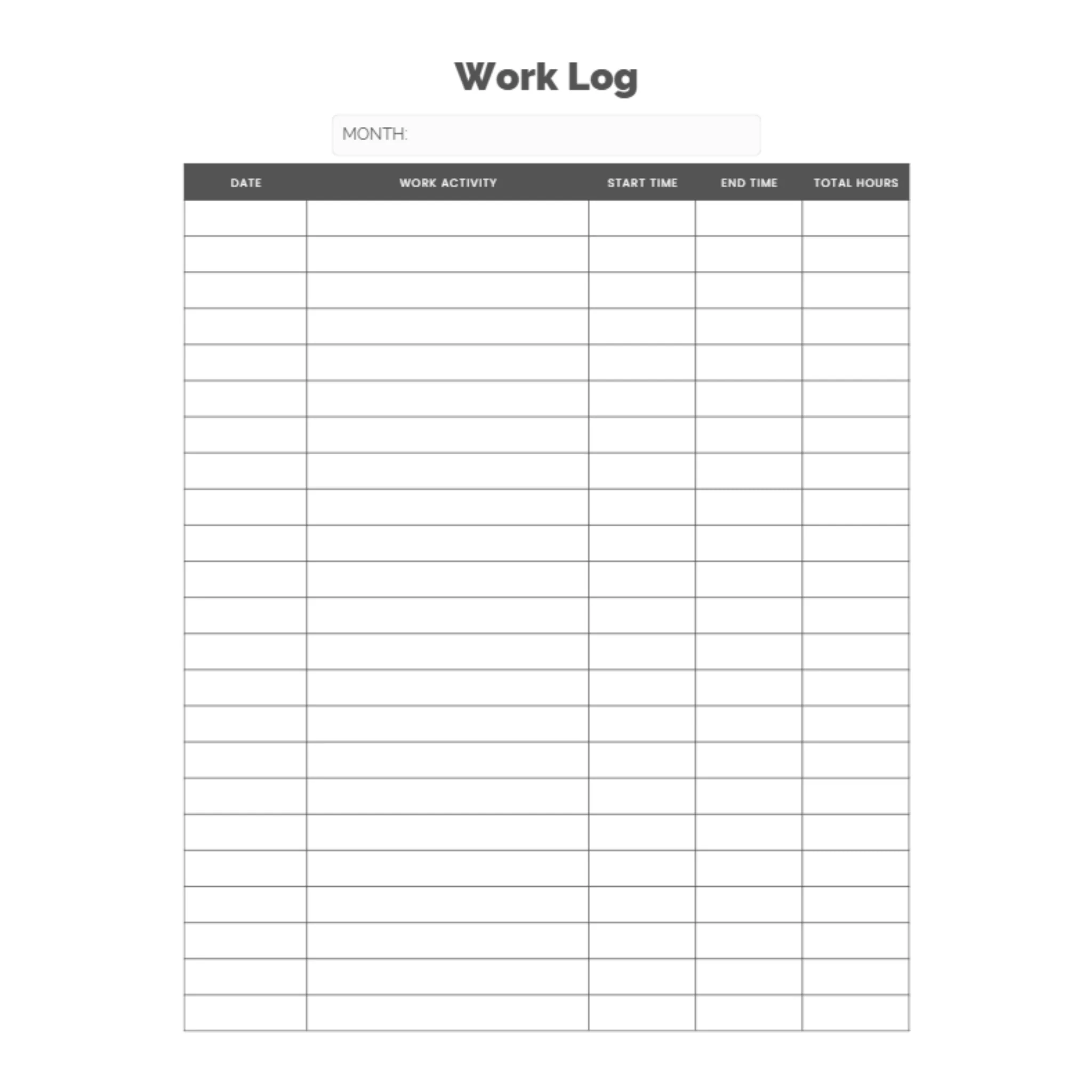 Work Log Bundle