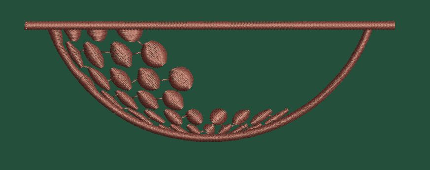 Woven Basket Motif Embroidery Design