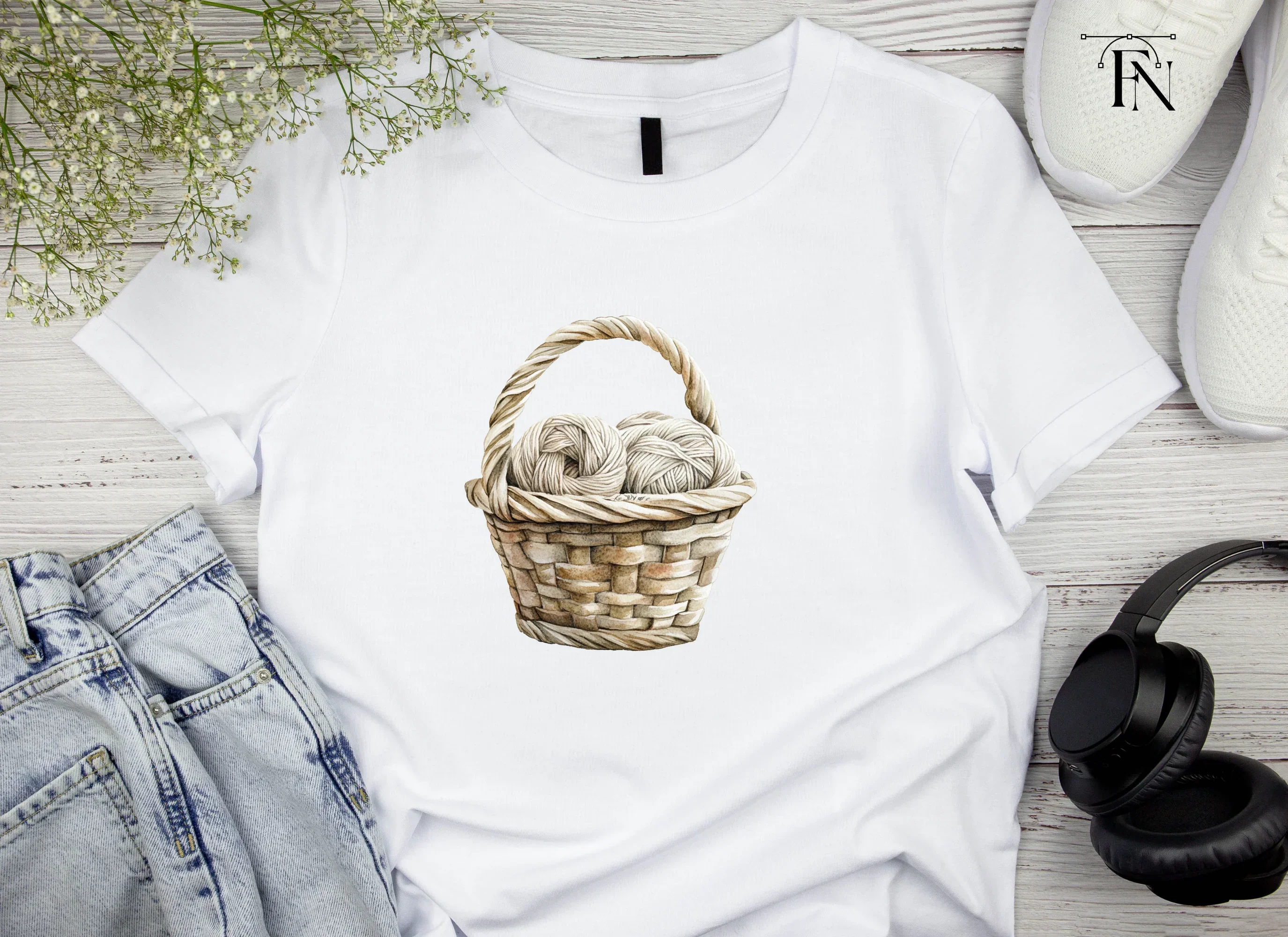 Yarn Baskets Clipart Bundle - Image 4
