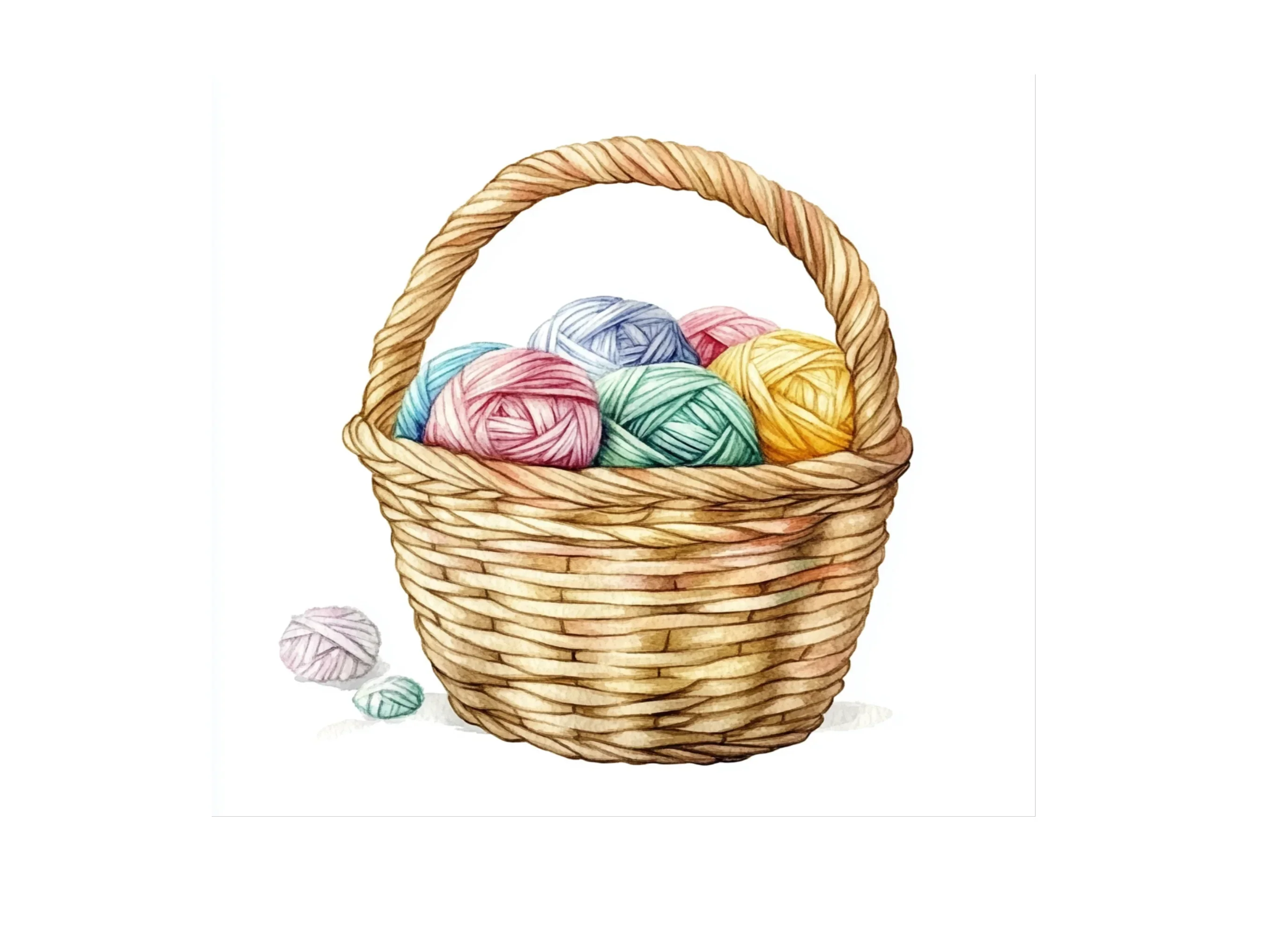 Yarn Baskets Clipart Bundle - Image 2