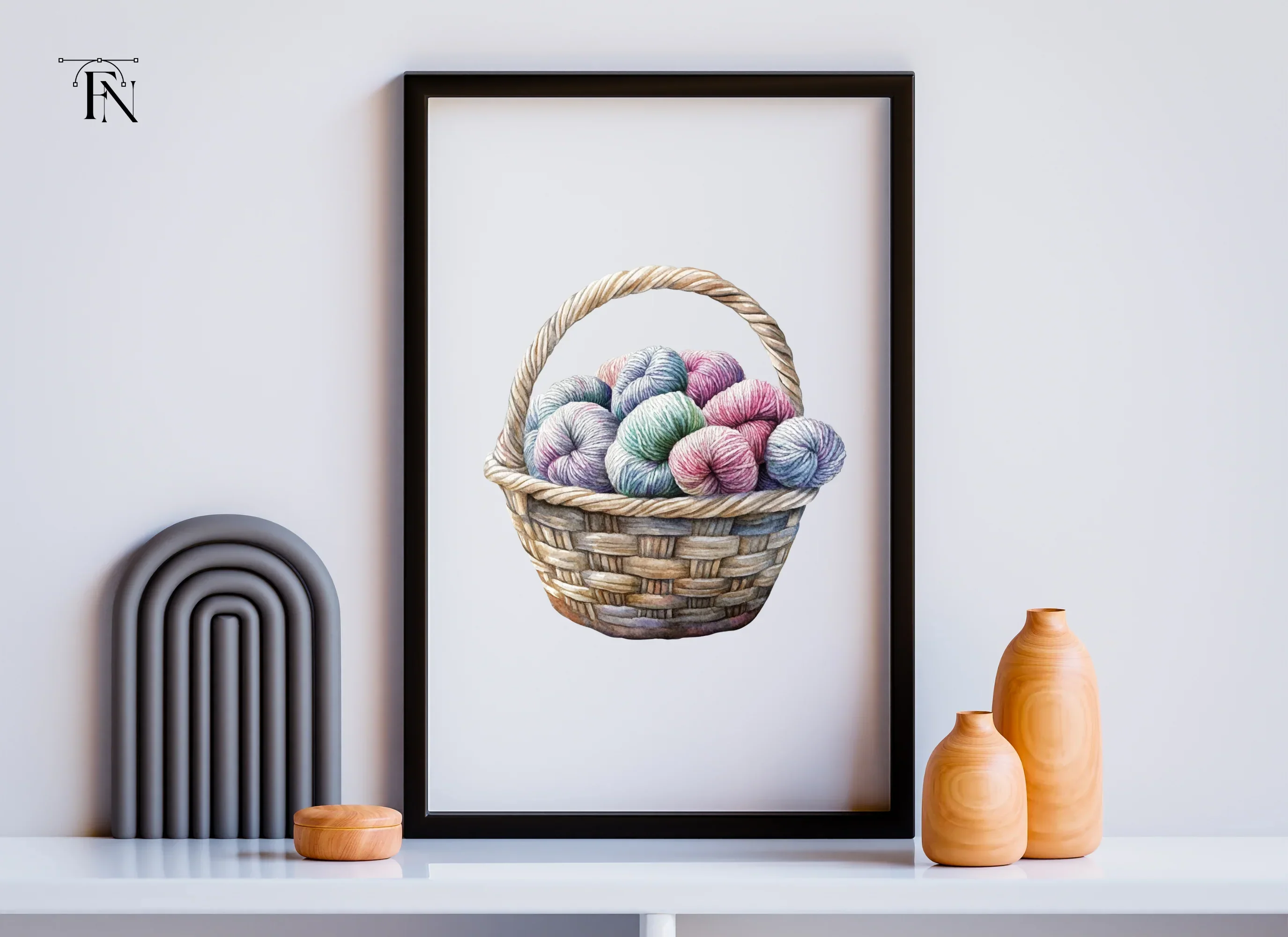 Yarn Baskets Clipart Bundle - Image 5