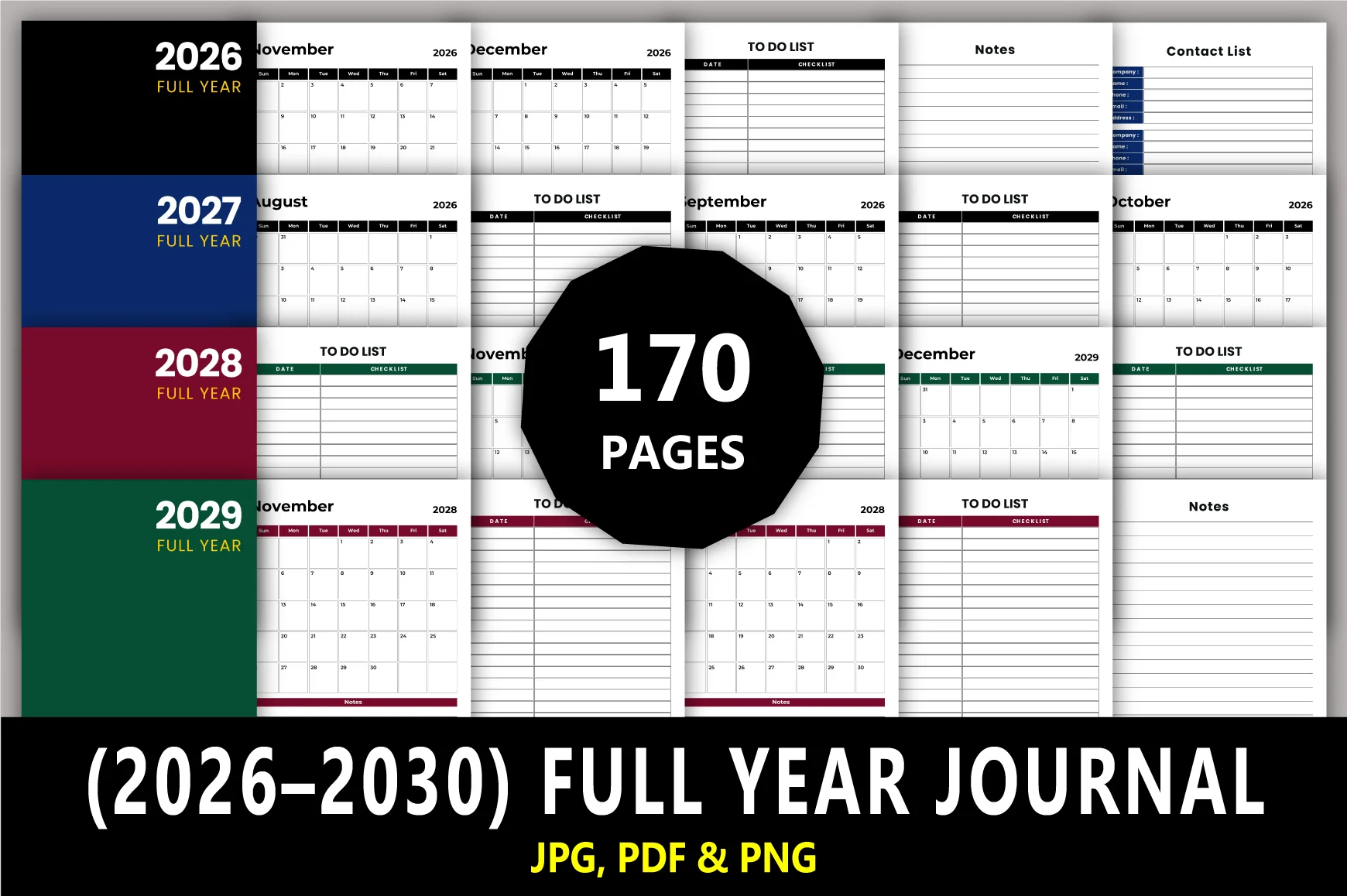 Year Journal: Optimize Your Planning