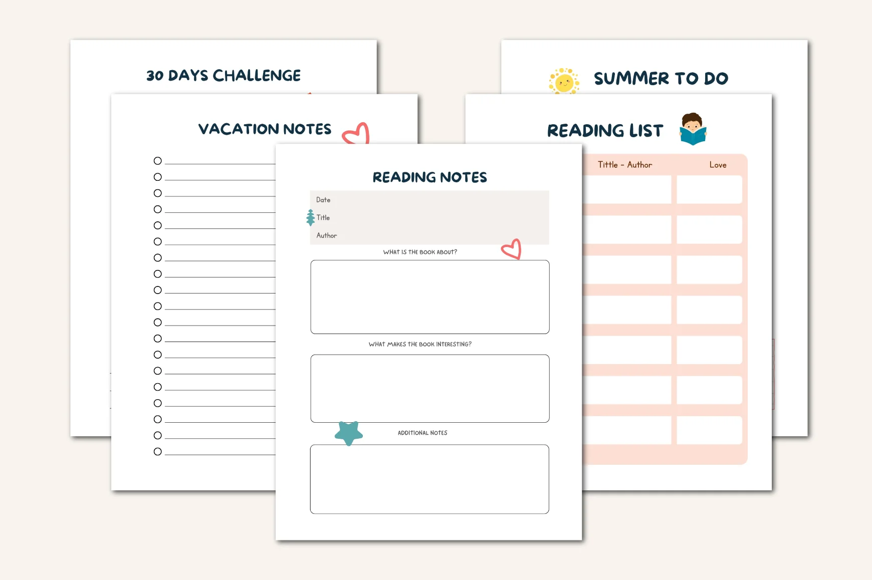 Yearly Activities Kids Planner - Image 6