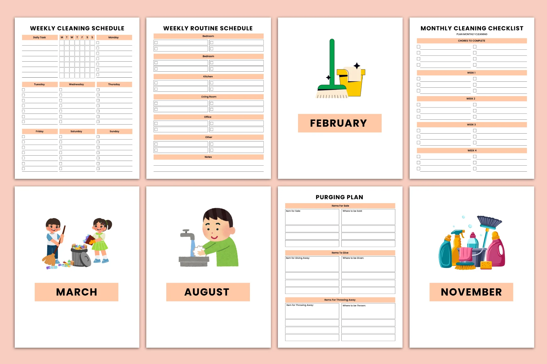 Yearly Home Cleaning Routine Journal - Image 3