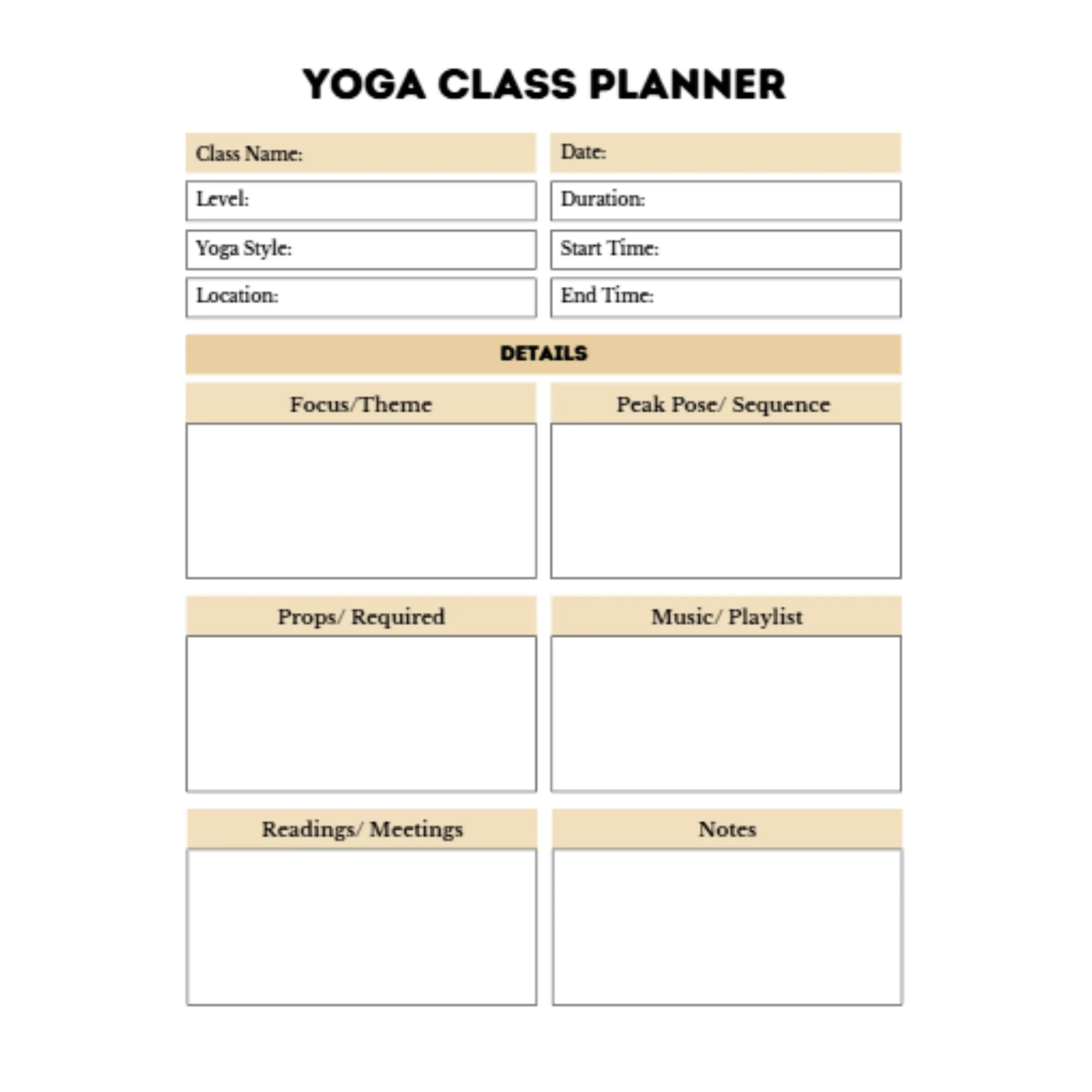Yoga Class Planner Bundle - Image 2