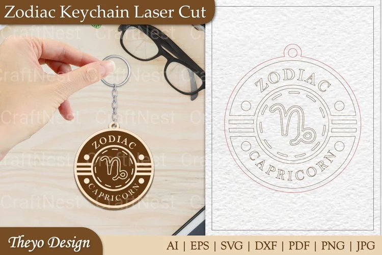 Zodiac Keychain SVG Collection